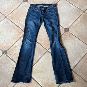 Citizens of Humanity dark wash jeans Margo 085, stretch & low waist bootcut, 24